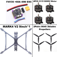MARK4 V2 9inch F4V3S/F4V3S PLUS Flight Control 45/60A 4INI ESC rack drone FPV carbon fiber PV Racing