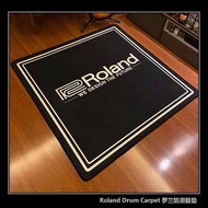 Huaxia House บ้านตุ๊กตา#Roland Roland พรมกลองไฟฟ้า แจ๊ส กลอง แผ่นกันลื่น ซ้อมบาร์สตูดิโอ สินค้าร็อคเ