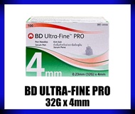 BD Ultra-Fine Pro 32Gx4mm หัวเข็มสำหรับปากกาฉีดอินซูลิน (แบ่ง 10 ชิ้น )