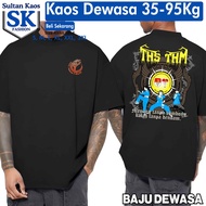 Baju Pria Dewasa Pasger THS/THM Menang Tanpa Sombong Kalah Tanpa Dendam Kaos Semi Katun