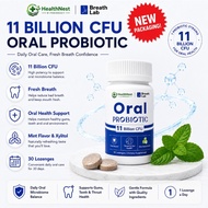 9.9 MegaSales - Breath Lab Oral Probiotic 11 Billion CFU Chewable Tablets | Fresh Breath | Oral Heal