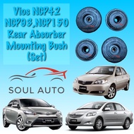 1set 2pcs Toyota Vios NCP42 NCP93 NCP150 (2002-2021) Rear Absorber Mounting Bush Set