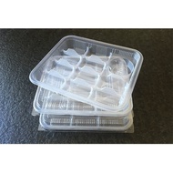 Disposable Frozen Compartment Dumpling Special Box Tray Dumpling Wonton Box with Lid Dumpling Shop Packaging Take-out Box
