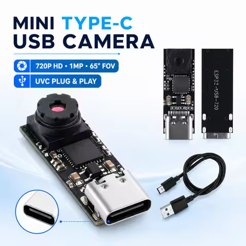 MINI Type-C USB Camera Module 720P 1280*720 1MP 65 Degrees for ESP32-S3 Development Board for ESP32 