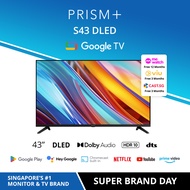 PRISM+ S43 DLED | Google TV | 43 inch | Quantum Colors | Google Playstore | HDR10 | Dolby Vision | Dolby Atmos
