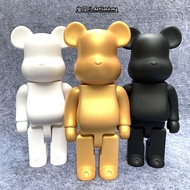 Doll bearbrick 400% building block bear violence bear white mold DIY material coloring hand-made model toy ornaments doll Japanese original order