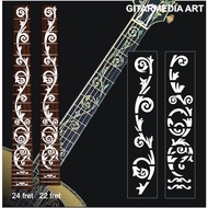 Guitar Sticker inlay decal Guitar fret- gibson SJ-200 Guitar fretboard Sticker - inlay fretboard flo