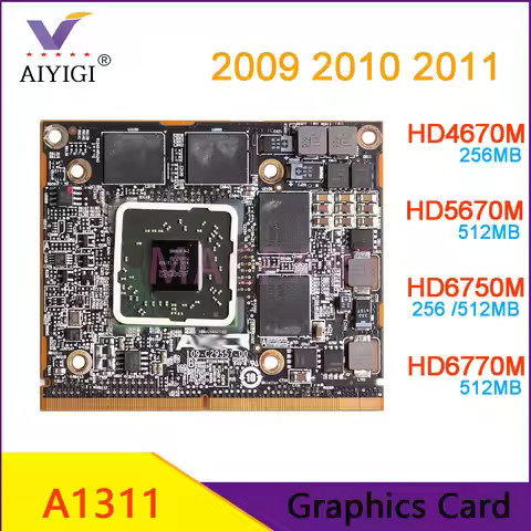 Original HD4670M HD5670M HD6750M HD6770M 256MB 512MB Video Card For Apple iMac 21.5" A1311 Graphic C