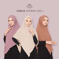 Khimar Crinkle CARLA SIZE L Valenshaqueen Hijab Bahan Crinkle Airflow