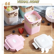 Square 550ml Soup Bowl Soup Cup Anti-Spill Portable Soup Pot BPA FREE VS-60 [Back to school]