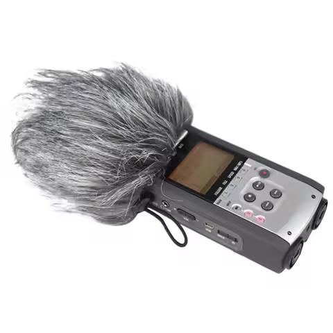 Besegad Furry Microphone Windscreen Muff Artificial Fur MIC Windshield Wind Muff for Zoom H1 H2N H4N