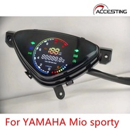 เครื่องวัดระยะทางเครื่องวัดความเร็วดิจิตอลประกอบการสำหรับ YAMAHA Mio Sporty มิเตอร์ดิจิตัล Mio Soult