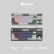 REXUS K87M Mechanical Gaming Keyboard 87 Keys RGB USB