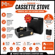 Buerk Windproof Stove Burner Windproof Cassette Furnace Burner Adjustable Flame Outdoor Cooking Supp