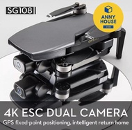 โดรนพร้อมกล้องโดรนโดรนบังคับกล้อง SG108S ความชัดระดับสูงโดรนถ่ายภาพถ่ายวีดีโอภาพคมชัด Drone