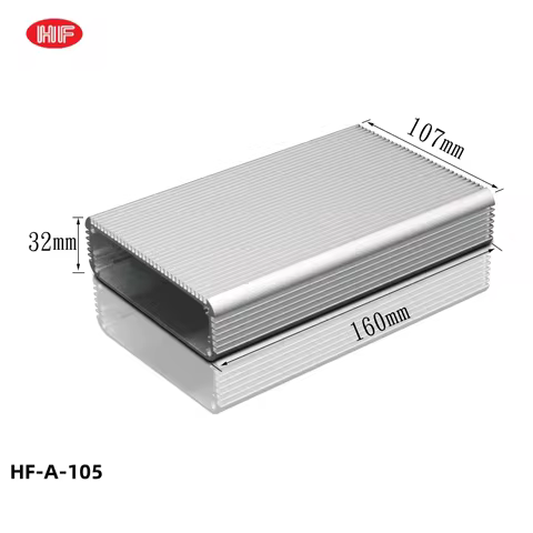 Industrial Aluminum Whole Enclosure Anodized 6063 Extruded Aluminium Profile Case Custom Junction Bo