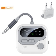 Bluetooth Adapter Bluetooth 5.4 Transmitter Receiver 3.5mm AUX HIFI HD Low Latency Airplane Wireless