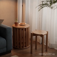 4-in-1 Stackable Wooden Chair Set Round Stool Bench New Stacking Stool Spare Dining Table Home Use S