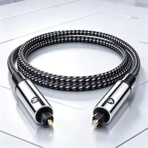 Toslink Optical Audio Cable Fiber Optic Cord Digital Audio Optical Cable for PS5 Xbox Home Theater S