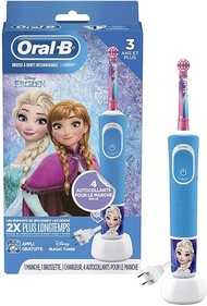 【歐樂b】【德國製】百靈 歐樂b Oral-B D100 充電式 兒童電動牙刷 冰雪奇緣 蜘蛛人 閃電麥坤 公主