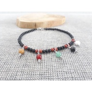 5 Elements Crystal Anklet. 五行水晶脚链