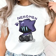 Valorant t-shirts women Japanese top girl Japanese clothes
