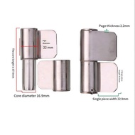 304 Stainless Steel Wing Hinges Door Hinges Cylindrical Hinge Welding Hinge Flag Hinge