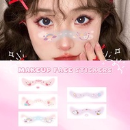 Soug Cartoon Series Face Temporary Tattoo Stickers For Kid Girls Daily Use Makeup Face Sticker O0g8