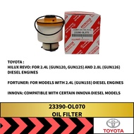 TOYOTA OIL FILTER (23390-OL070) Hilux Revo/Fortuner/Innova