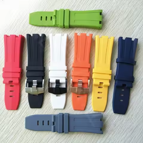 28mm Rubber Watch Strap for AP Audemars and Piguet Belt Silicone Watchband Royal Oak Offshore 15703 