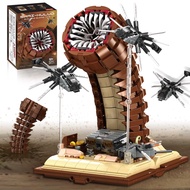 Sandworm Monster Building Blocks, Equipped with Suspended Ornithopter Building Set Toy, Classic Movi
