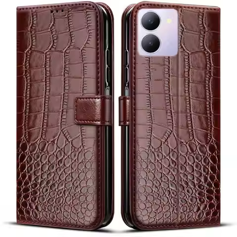 For Vivo Y27S Case Leather Wallet Flip Phone Case For Vivo Y27 Cover For Vivo Y27 5G Case Coque Fund