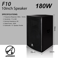 AmpAudio F-Series 10/12/15 Inch Speaker PA System Speaker PA System Outdoor (2pcs)