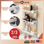 2/3 Layer Toilet Bathroom Kitchen Storage Shampoo Soap Organizer Rack No Drilling Rak Tandas Bilik M
