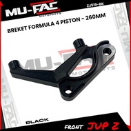 Arjunkashop- Caliper Bracket FORMULA 4 Piston UK 260mm MUFAC Motor JUPITER Z VIXION F1ZR 125Z VEGA L