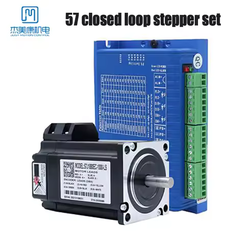 JMC Nema 23 2N 5A 2Phase Hybrid Step Servo Motor Kit 57J1880EC-1000 With 2HSS57 Engine Driver For CN