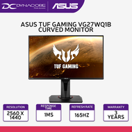 ASUS TUF Gaming VG27WQ1B Curved Gaming Monitor 27 inch WQHD (2560x1440), 165Hz(Above 144Hz), Extreme Low Motion Blur, Adaptive-sync, FreeSync Premium, 1ms (MPRT), HDR10