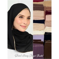 Shawl Heavy Chiffon Premium Beaded Viral Sulam Batu Berat untuk Wanita Muslimah