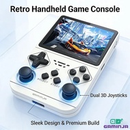 GAMINJA New Open Source Retro Handheld Video Game Console Buit in 64GB Card Emulator for PS1/PSP/DC/
