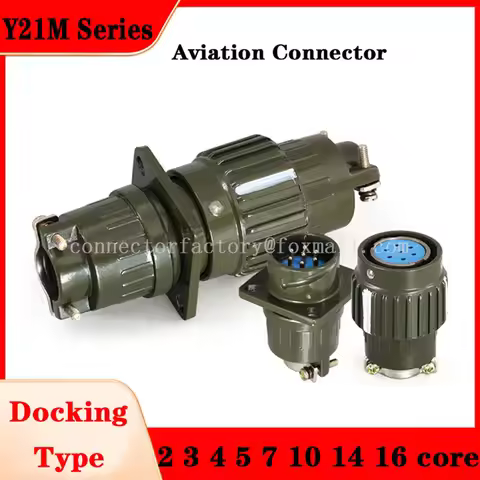 Y2M-Y21M Series Fast Buckle Aviation Cable Industry Connector Plug Socket Male Female 2 3 4 5 7 10 1