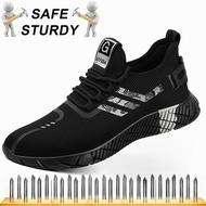 SAFE STURDY Safety Shoes Safety Boots Safety Shoes For Men Sport Jogger Steel Toe Safety Shoes MenS Protective Shoes Safety Shoes Labor Protection Shoes MenS Anti-Smash Puncture Prevention Steel Toe Fur Wear-Resistant Welding Work Shoes