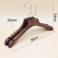 Thick wooden vest hanger, wedding dress hanger, vest hanger 38cm long (set of 10 hooks)