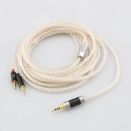 100% Pure Silver Replacement Cable For Hifiman HE400S, HE-400I, HE-400i（2.5mm Plug Version）, HE560, 