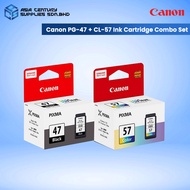 Canon PG-47 + CL-57 (Combo Set) Original Ink Cartridge / Canon E400 E410 E470 E417 E460 E477 E480 E2