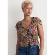 Madewell Shirred Cap-Sleeve Top - R3