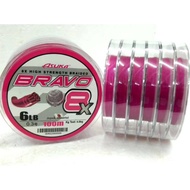 ASUKA BRAVO X8 PE LINE BRAIDED PINK, YELLOW & GREEN