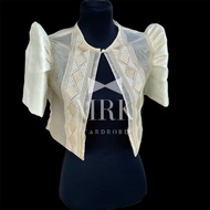 Bolero Filipiniana Waist Cut Zigzag Design/ Modern Filipiniana