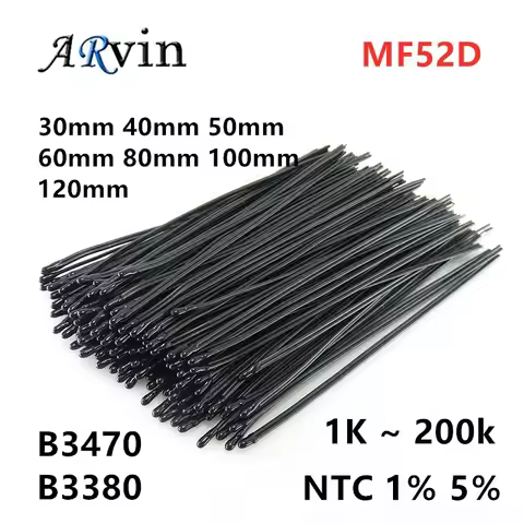 10PCS MF52D MF52 1K 2K7 5K 10K 47K 50K 100K 200K 1% 5％ 102-104 3380 3470 NTC Thermistor Thermal Resi