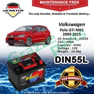 Münster Robust MF CMF DIN55 | DIN55L 55559 55AH Car Battery Bateri Kereta Volkswagen VW Polo GTi MK5