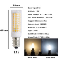 Dimmable LED Corn Bulbs Mini G4 G9 E11 E12 E14 E17 BA15D GY6.35 15W 102 LEDs Ceramics Lights 220V Co